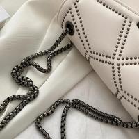 Bolso de hombro retro con cadena y ence para mujer, bufanda de cuero de PU de moda con solapa, bolso de diseñador - details 20