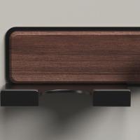 Soporte para secador de pelo de madera sin perforación, estante de almacenamiento para secador de pelo autoadhesivo impermeable, estante de baño de montaje en pared a prueba de herrumbre - details 12