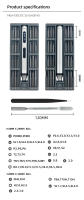 Kit de Reparación Móvil para Portátiles Herramienta Eléctrica de Precisión Recargable Multi-herramienta Sin Cable Set de Destornilladores - details 11
