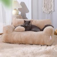 Sofá cama suave de felpa para gato, cama cálida para perros y gatos grandes, adecuado para perros pequeños y medianos, cómodo para dormir, suministros para mascotas, Invierno - details 7
