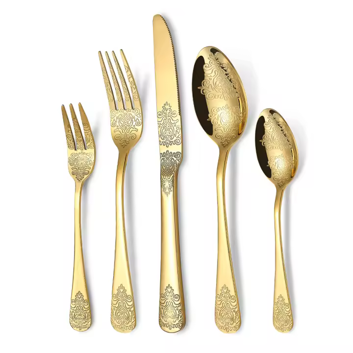 utensilios de cocina Kit de vajilla Juego de cubiertos de lujo - 1