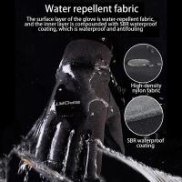 1 par de guantes de esquí antideslizantes para hombre y mujer, resistentes al agua, con pantalla táctil, para pesca en invierno - details 3