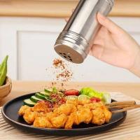 Botella de pimienta de acero inoxidable, máquina de cóctel con tapa giratoria, tarro de condimento, utensilios de cocina - details 3