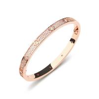 Pulsera de Acero Inoxidable Pulido para Mujer con Cadena incrustada de circonitas, Regalo de cumpleaños, Boda, Compromiso - details 2