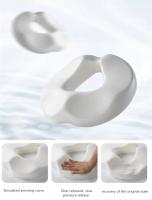 Cojín de Asiento de Espuma de Memoria en Forma de Donut Alivio del Dolor de Coccyx y Sciática en Viajes y Oficina Almohada de Cama de Cuido de Salud - details 6