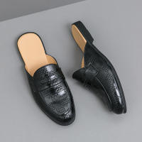 Zapatillas de cuero con punta en relieve para hombre, zapatos cómodos, ligeros, informales, formales, talla 38-47 - details 25