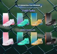 Los zapatos de fútbol avanzados para hombres se pueden hacer de materiales transpirables, diseñados para deportes de verano con plantillas de TPU para un buen agarre y - details 4