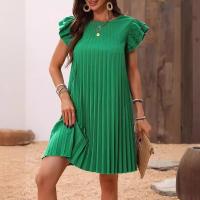 Vestido elegante de primavera/verano de color liso para mujer - details 2