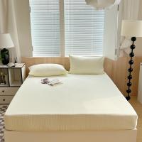 Bonenjoy-sábana bajera de algodón 100%, cubierta de cama de estilo a rayas, ropa de cama elástica, agradable para la piel, sin funda de almohada, 1 unidad - details 16