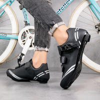 Zapatillas de ciclismo para hombre y mujer, zapatos de bicicleta compatibles con Peloton, Delta, Clip de tacos para ciclismo de carretera, interior y exterior, Pedal de gran tamaño - details 9