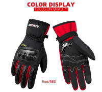 SUOMY-Guantes cálidos de invierno para motocicleta, manoplas protectoras impermeables para Moto, pantalla táctil, para montar en Moto de nieve - details 6
