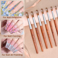 Brocha de Uñas Profesional KADS Kolinsky de Acrílico con Mango de Madera Estilo Chino Regalo en Estuche Tamaño 6-18# Manicura Kit y Accesorios - details 2