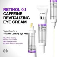 Anua 0.1 Crema revitalizante de cafeína, hidratación inferior, contorno brillante, niacinamida, rostro de retinol, crema de noche para el cuidado de los ojos, - details 1