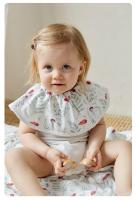 Babero de gasa de algodón de bambú para bebés y niños, Baberos para comer, espesamiento impermeable giratorio multicapa - details 21