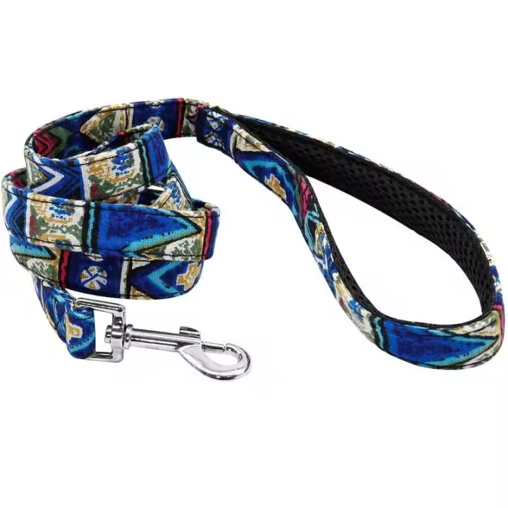 Correa nailon perro 150cm, cuerda de plomo con estampado colorido perros y gatos, correas cinturón mascotas, entrenamiento para - 1