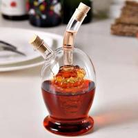 homyl 2-Outlet Glass Olive Oil Sprayer Dispenser Vinegar Jar Bottle Pot Kitchen Cruet Sauce Dispenser