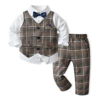 Ropa de primavera y otoño para niños nuevos productos, conjunto de tres piezas de traje para niños - details 16