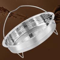 Cesta de acero inoxidable para vaporizador de alimentos, utensilio de cocina a presión con mango, escurridor de drenaje - details 4