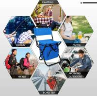 Banco de pesca desmontable, silla plegable portátil para acampar en la playa con bolsa refrigerada, respaldo ligero para exteriores - details 12