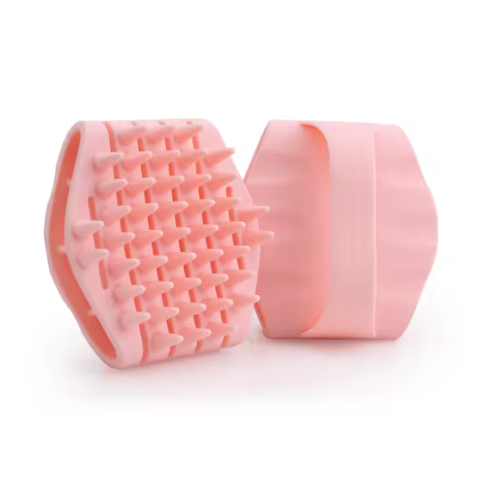 Cepillo de Champú de Masaje Manual de Silicona Anti-picazón, Apto para Uso Seco y Húmedo, Cuido del Cabello - 1