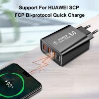 Cargador de teléfono móvil con 4 puertos USB, adaptador de carga rápida para teléfono móvil - details 3