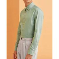 Camisa elástica de manga larga, nuevos productos antiarrugas, blusa vertical masculina, camisa masculina (Regalo 1 pieza) - details 0