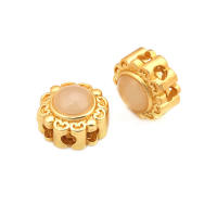 5 uds. De cuentas redondas de latón de Color dorado mate, estilo Vintage, pulseras de cuentas nepalesas, cuentas espaciadoras, suministros para fabricación de joyas, accesorios Diy - details 52