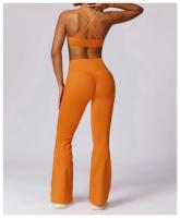 Conjunto de Yoga y Fitness para Mujeres Traje Deportivo de 2 Piezas Pantalones de Yoga de Cintura Alta y Sujetador Deportivo Racerback Material Exterior de Nylon Adecuado para Primavera/Verano - details 16