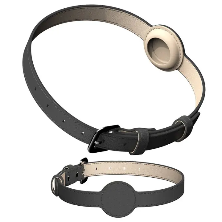 Rastreador de protección Airtag para Apple, Collar de silicona PU, posición antipérdida, impermeable, gato y perro - 1