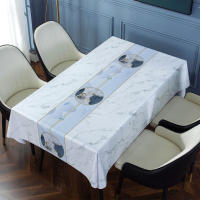 Mantel de vinilo resistente para mesa de reunión de café, almohadilla para bodas, fiesta de cumpleaños, Baby Shower - details 1
