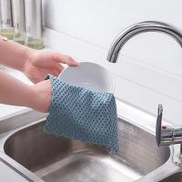 1 Uds. Suministros de cocina, toalla de limpieza, trapo de limpieza multifunción súper absorbente, paño de poliéster/Nylon, cocina antigrasa - details 4