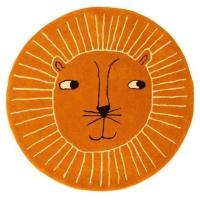 Alfombras bonitas de dibujos animados para dormitorio, alfombra redonda de área grande con forma de Animal, alfombra de felpa para el hogar y la habitación de los niños, alfombra suave y esponjosa para gatear para bebés - details 1