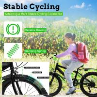 Bicicleta de Montaña de Acero Inoxidable con 7 Velocidades Ajuste de Altura Kettle+Soporte - details 3
