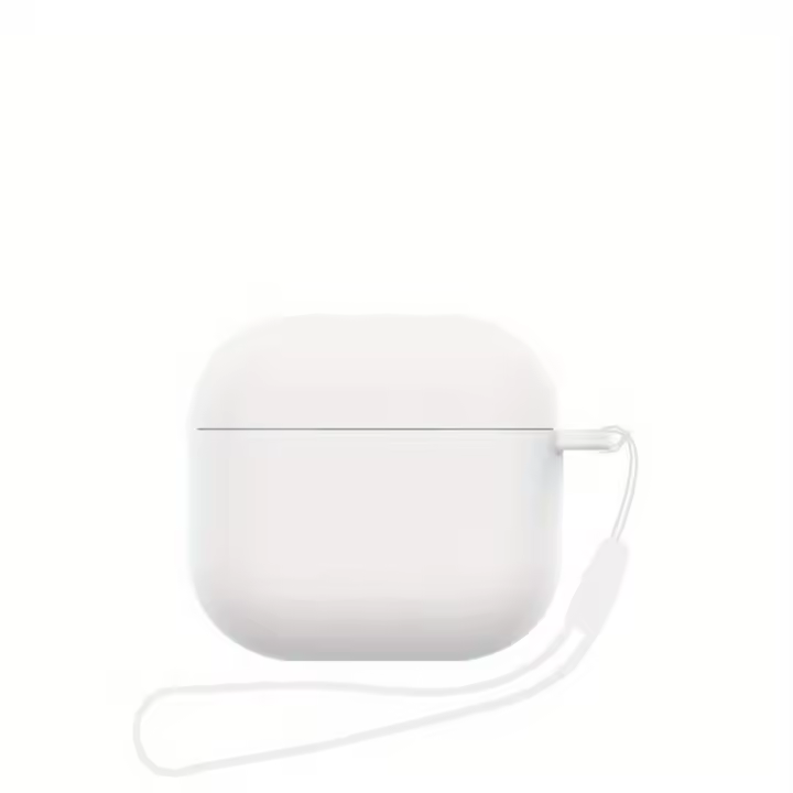 Funda de Silicona Suave para AirPods 4 A Prueba de Golpes, Anti-caída con Cordón - 1
