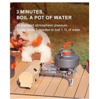 Estufa de Gas Portátil de Acero Inoxidable 2670W, Quemador de Gas para Picnic al Aire Libre, Cocina de Viaje, Cocina a la Parrilla, Sistema de Calefacción - details 14