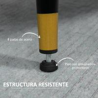 Sofá Moderno de 2 Plazas Sofá de Sala con Tapiz de Poliéster, 4 Almohadillas y Patas de Acero - details 31