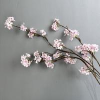 100 cm ramas de flor de pera artificiales flexibles elegantes ramas artificiales de invierno dulce flor de pera de seda hecha a mano de plástico - details 2