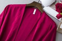 Conjunto de Kimono de Satén para Mujeres Ouwu Dos Piezas para Dormir Ideal para Novias y Bodas - details 8