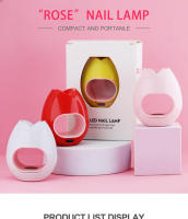 Arte Clavo-Mini secador de uñas, lámpara UV LED de 8W, nueva interfaz USB para manicura, herramientas de Arte de uñas de un solo dedo, diseño de flores rosas, portátil - details 2