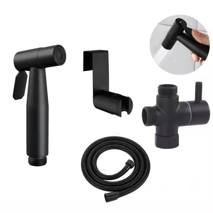 Pistola de Spray para Inodoro Instalación Fácil, Desinstalación Fácil, Uso Versátil para Todos los Espacios Juego de Accesorios de Baño - 1