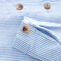 Conjunto de dos piezas de camisa de manga larga y overol estilo coreano para bebé, ropa formal para niños, oferta caliente de otoño. - details 12