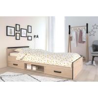 Cama Village 2 cajones 1 Hueco Color Blanco y Gris Dormitorio habitación Infantil 90x200 cm - details 15