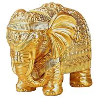 Estatua de oro grande para el hogar, oficina, elefante, adorno, estantería, soporte para TV, decoración, regalos para mujeres y mamás - details 4
