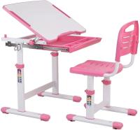 Escritorio para niños con cajón de silla y soporte de lectura, mesa de estudio y silla para niños, rosa, 3-10 años - details 0