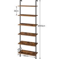 Estantería de Madera de 6 Niveles para Pared Estante Estrecho para Libros Estante de Exhibición - details 21
