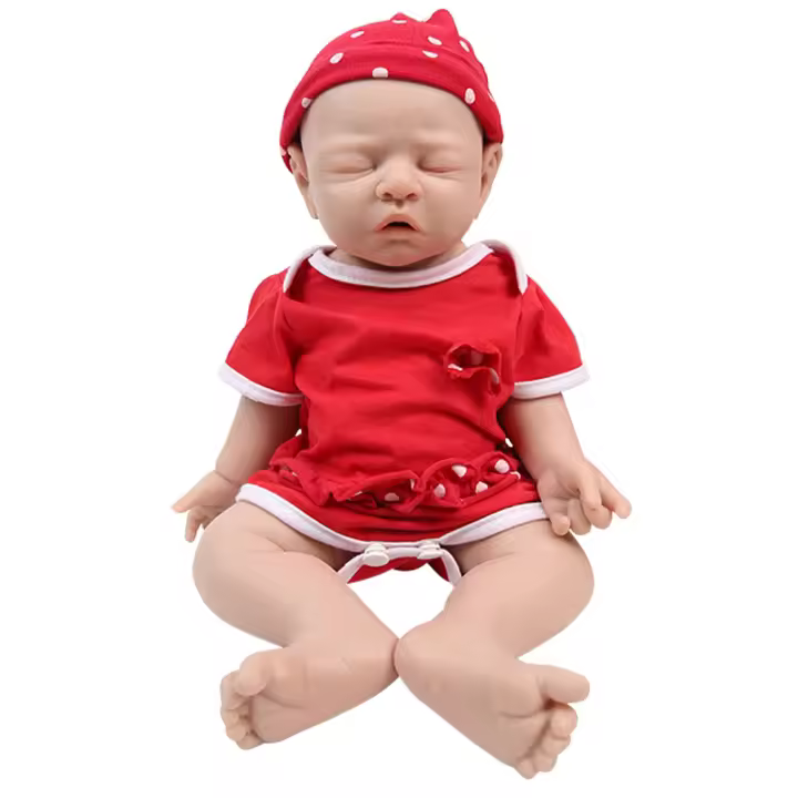 Muñeca de Silicona Recién Nacida IVITA WG1528 Muñeca Realista de Niña de 43cm con Ropa - 1