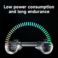 Joypad transparente inalámbrico, controlador de inducción de 6 ejes, Gamepad ajustable, 8 colores, luz mágica, vibración, Joy para Nintendo Switch - details 2