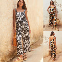 "Conjunto de Verano Mujer 2025 Miravia |   Top Escote Cuadrado Estampado + Pantalón Pierna Ancha |   Conjunto 2 Piezas Elegante |   Moda Playa y Ciudad |   Traje Fresco y Cómodo" - details 1