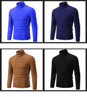 Suéter informal para hombre y mujer, jersey de cuello alto, ajustado, tejido, cómodo, Primavera - details 7