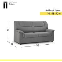 |   Sofá Molo Tribeca 2 Plazas |   Máximo Relax Confort |   140 x 98 x 90 cm Color Gris - details 1